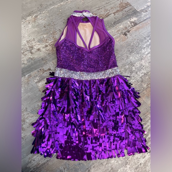 Weissman Girl’s Sequin and Fringe Dance Costume - Picture 2 of 8